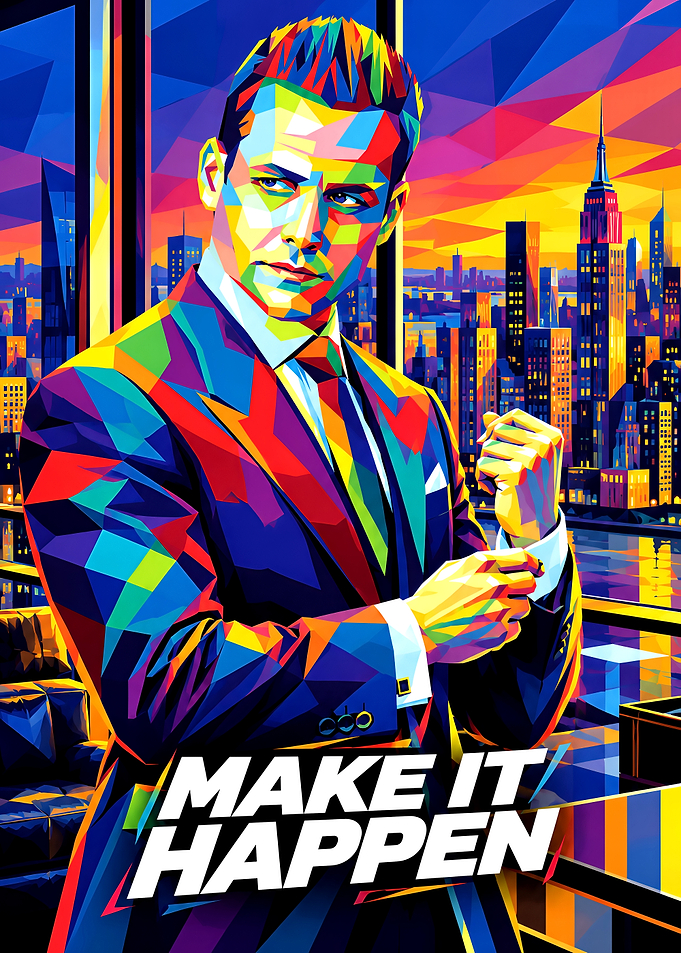 Harvey Specter Pop Art Poster