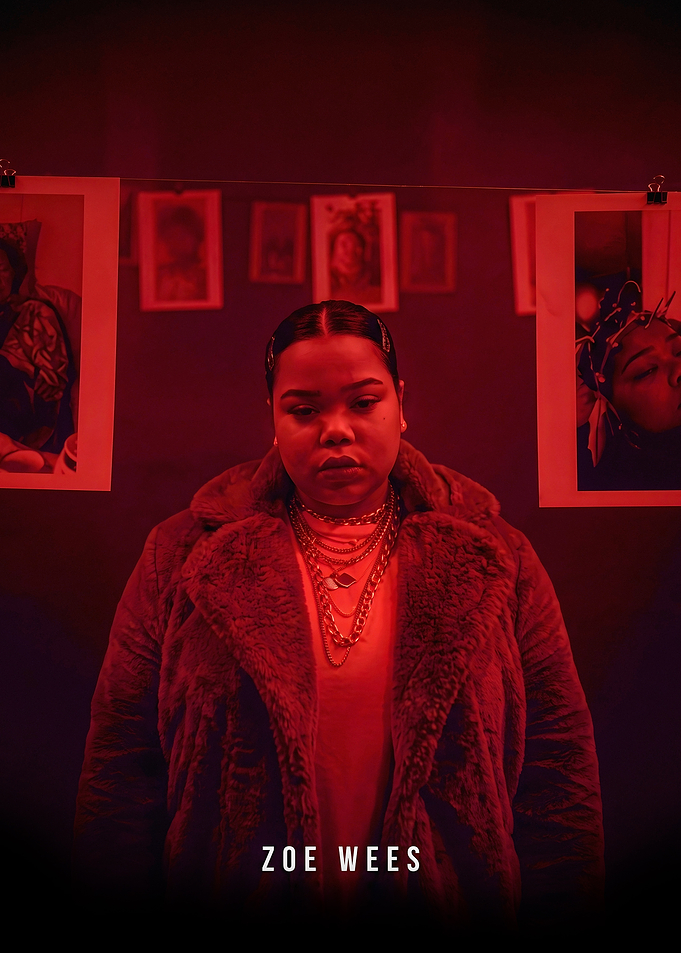 Zoe Wees Portrait in Red Light