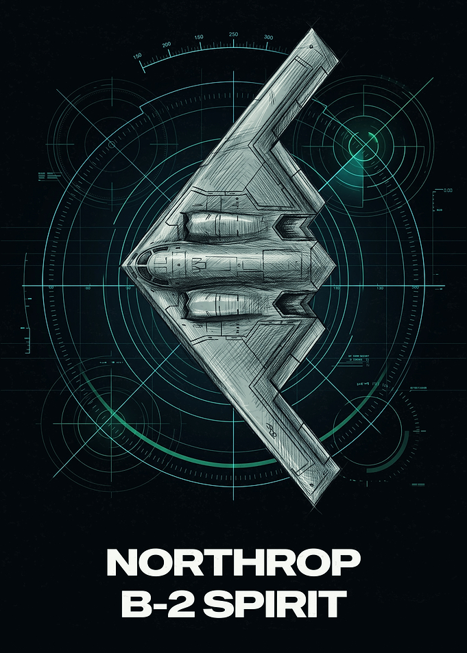 Northrop B-2 Spirit Stealth Bomber Poster