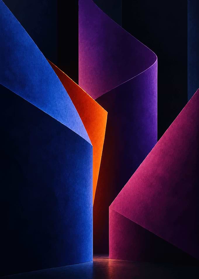 Abstract Geometric Paper Curves