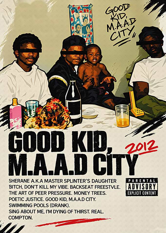 Kendrick Lamar Good Kid M.A.A.D City Poster