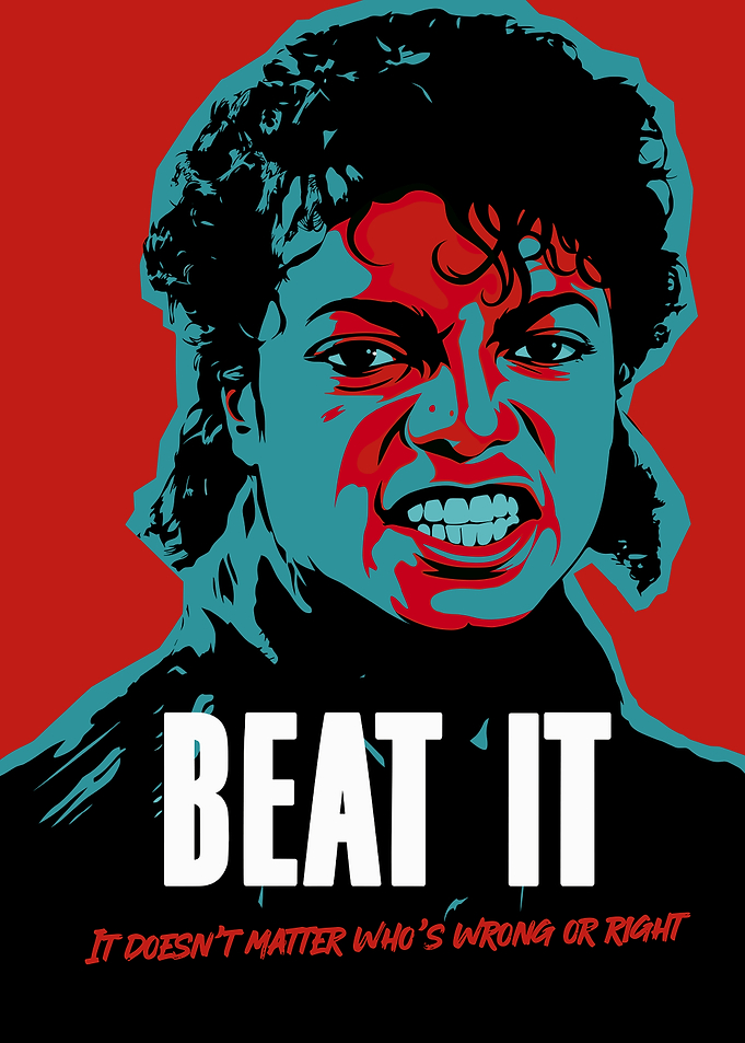 Michael Jackson Beat It Pop Art
