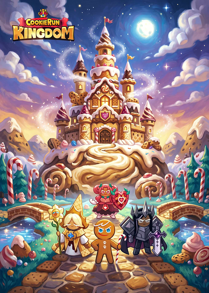 Cookie Run Kingdom Fantasy Castle Scene