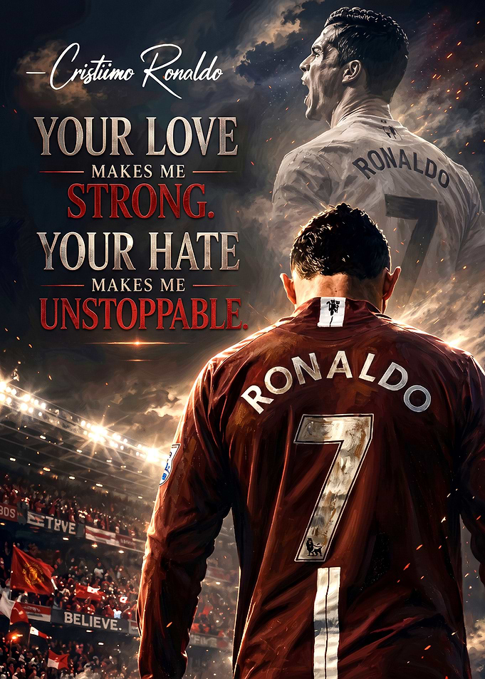 Cristiano Ronaldo Inspirational Football Poster