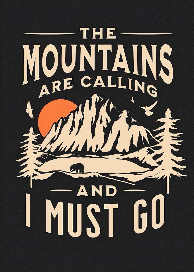 The Mountains Are Calling Poster