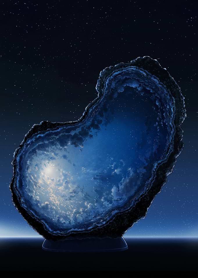 Celestial Geode Night Sky Art