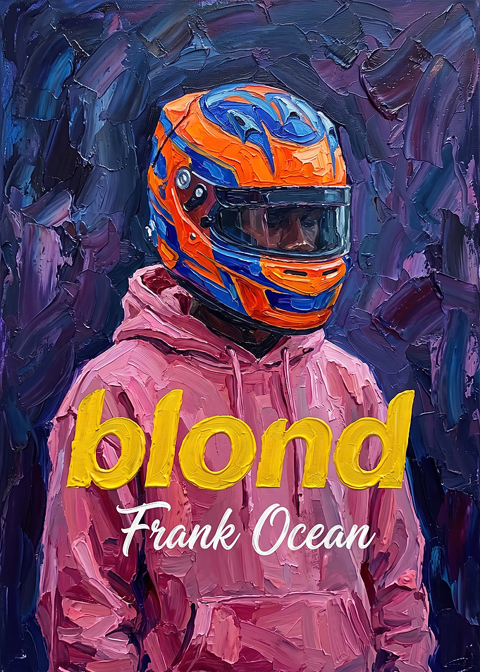 Frank Ocean Blond Oil Painting