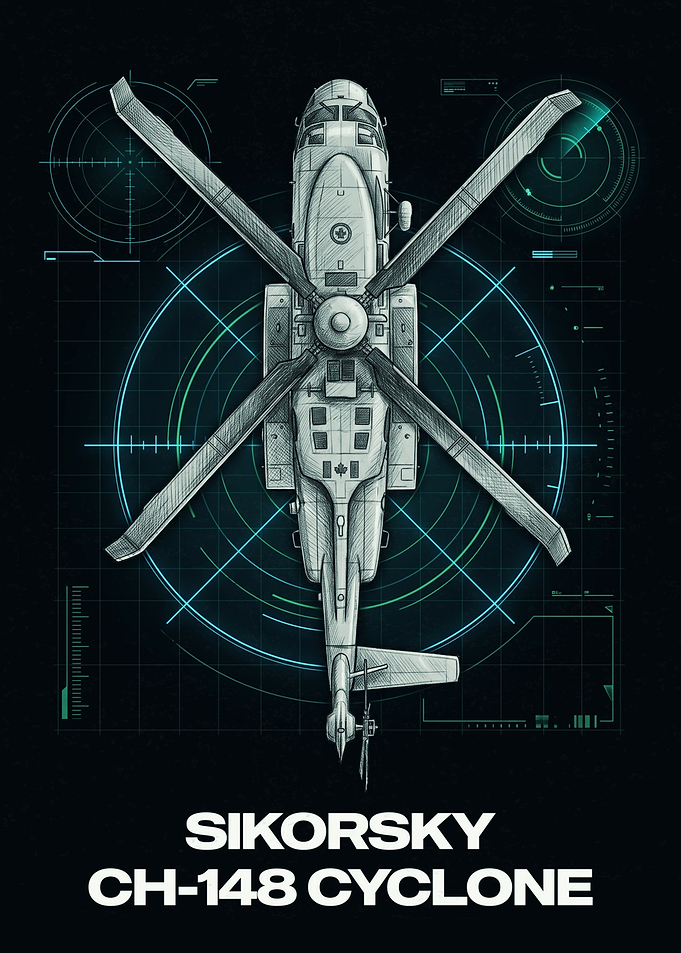 Sikorsky CH-148 Cyclone Helicopter Blueprint