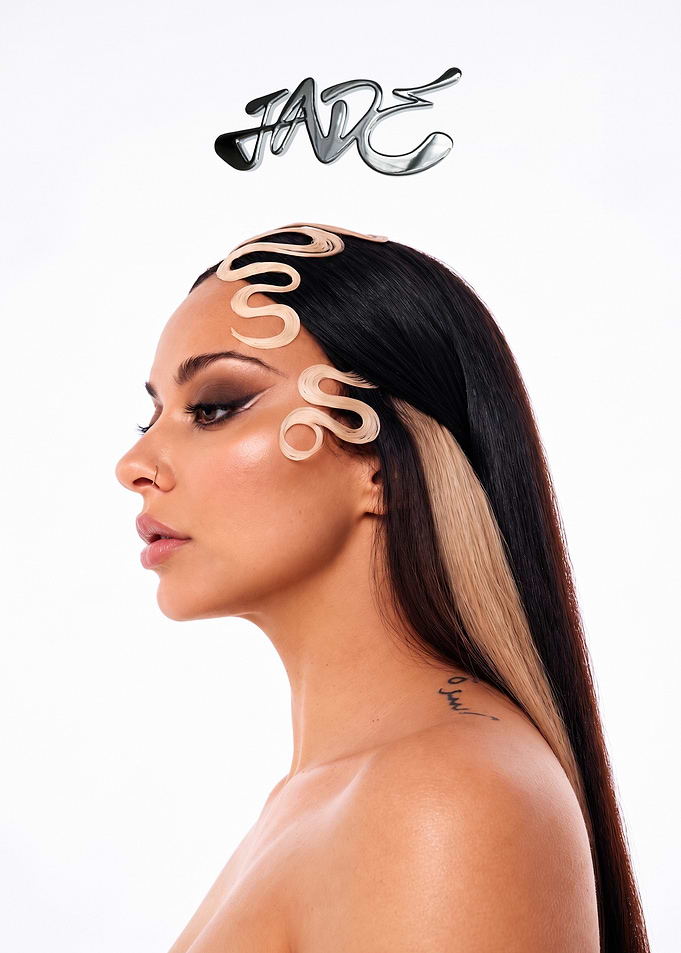 Jade Thirlwall Portrait with Artistic Hair