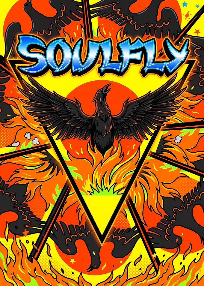Soulfly Band Logo Phoenix Illustration