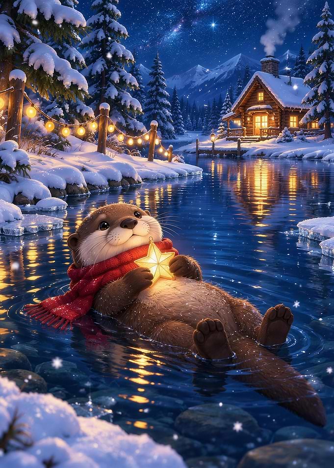 Christmas Otter and the Star