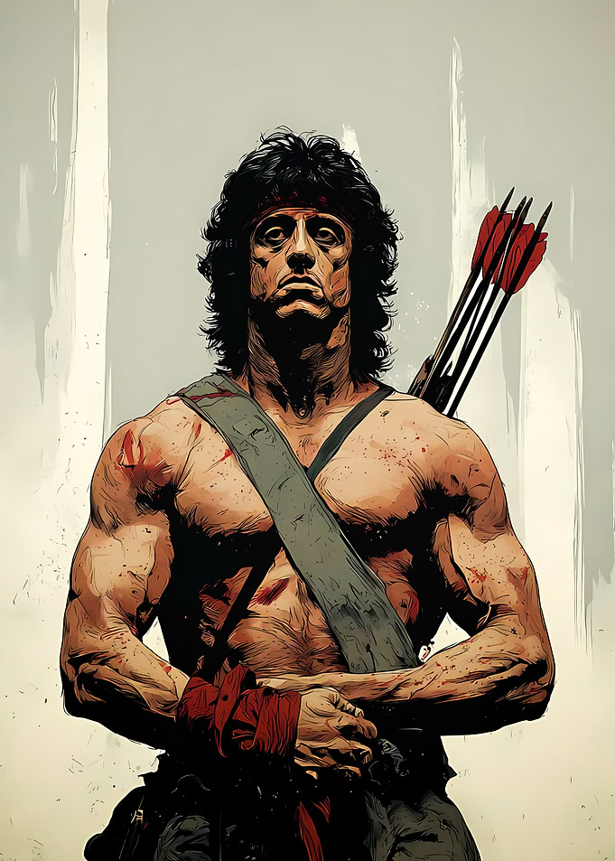 John Rambo Warrior Portrait
