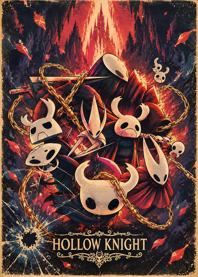 Hollow Knight Characters Poster