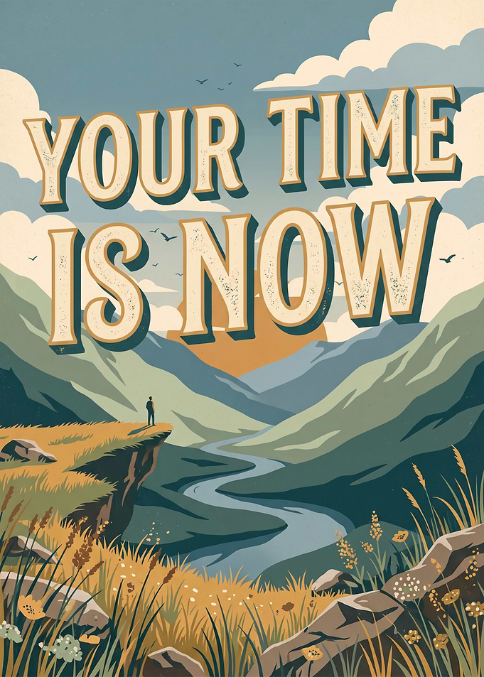 Your Time Is Now Inspirational Motivational Poster
