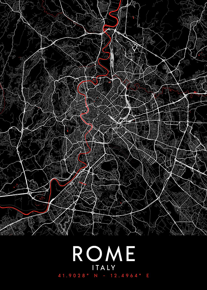 Rome Dark Map