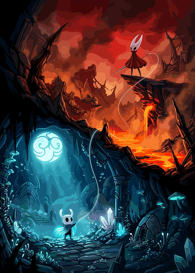 Hollow Knight and Hornet Encounter