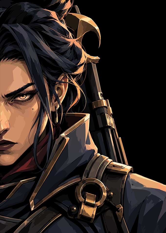 Intense Warrior Portrait Digital Art
