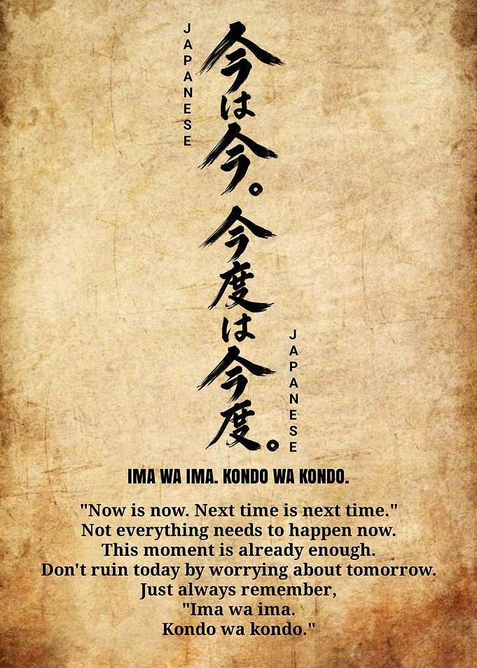 Japanese Proverb Inspirational Wall Art