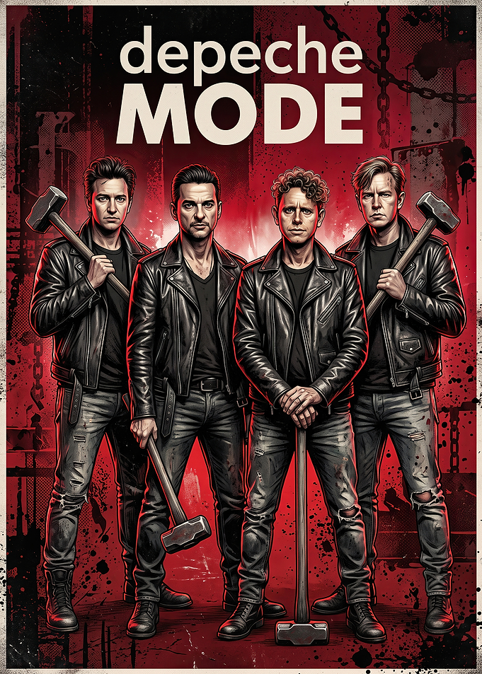 Depeche Mode Band Poster