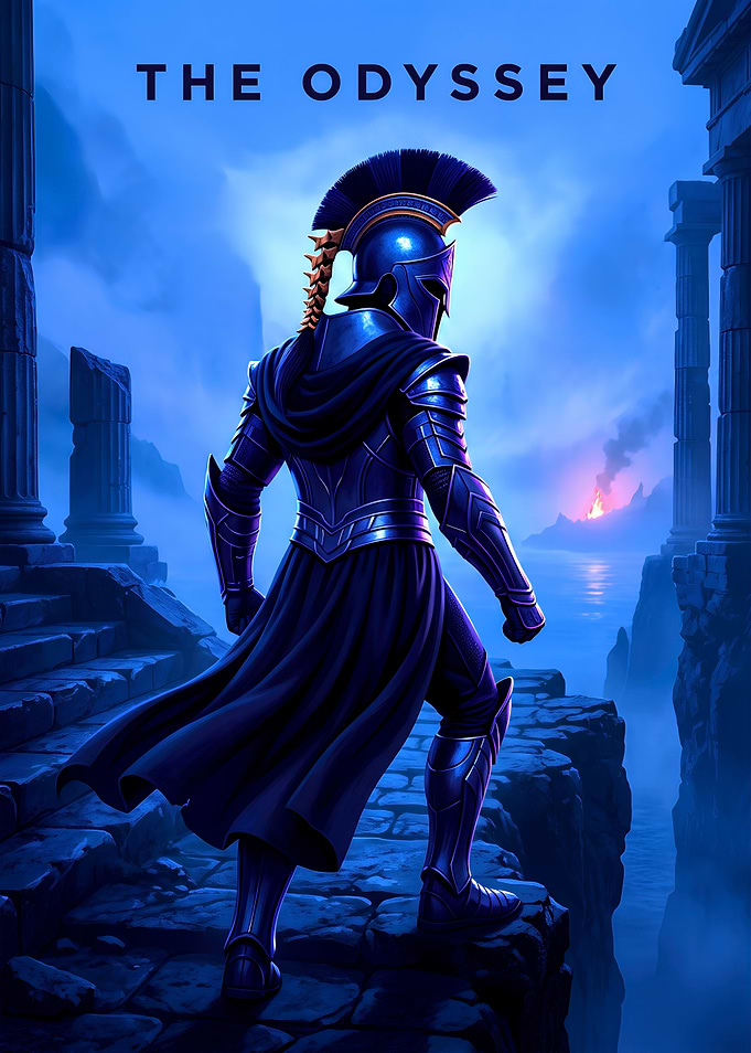 The Odyssey Spartan Warrior Poster