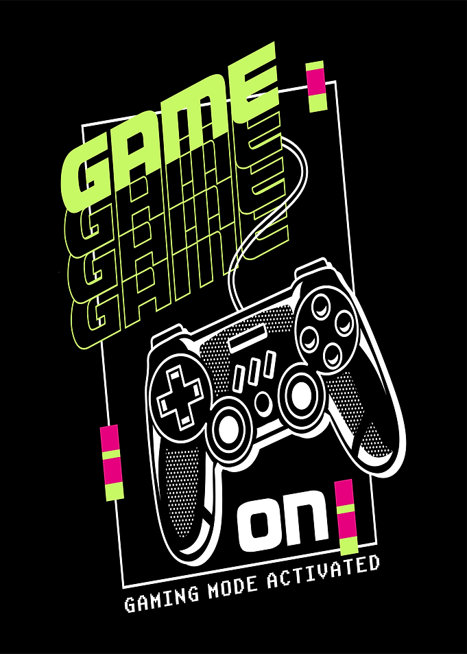 Game On Gaming Mode Activated Graphic