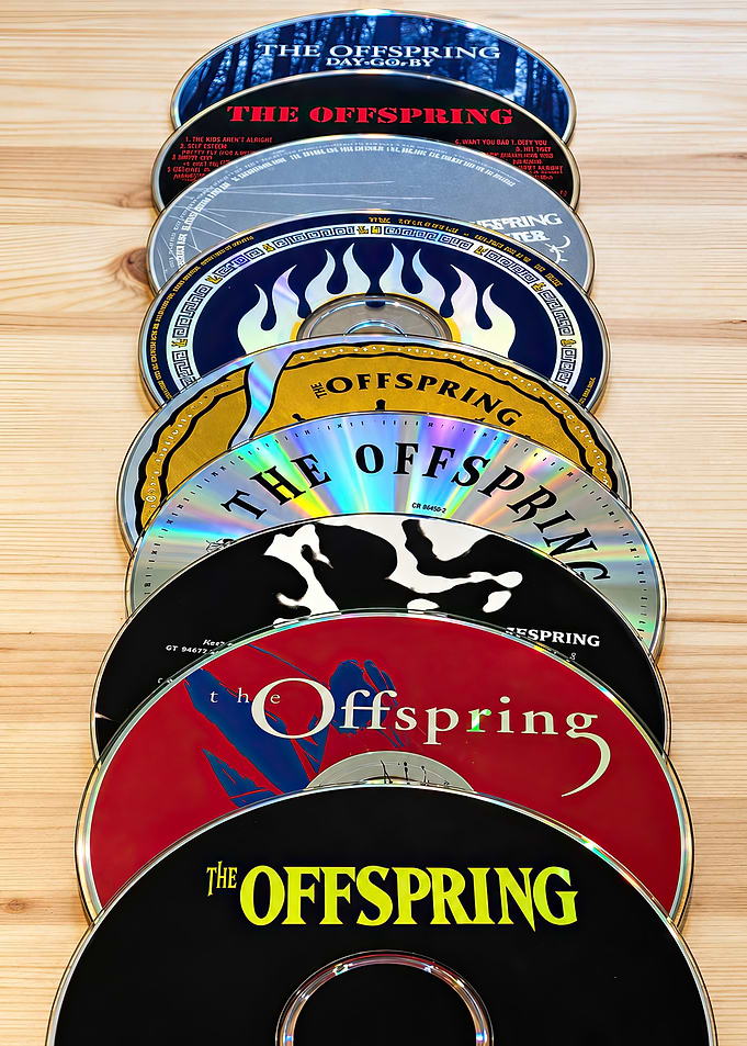 The Offspring CD Collection Stack