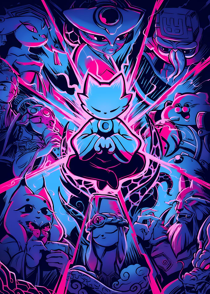 Nine Sols - The Guardians of New Kunlun Neon Art