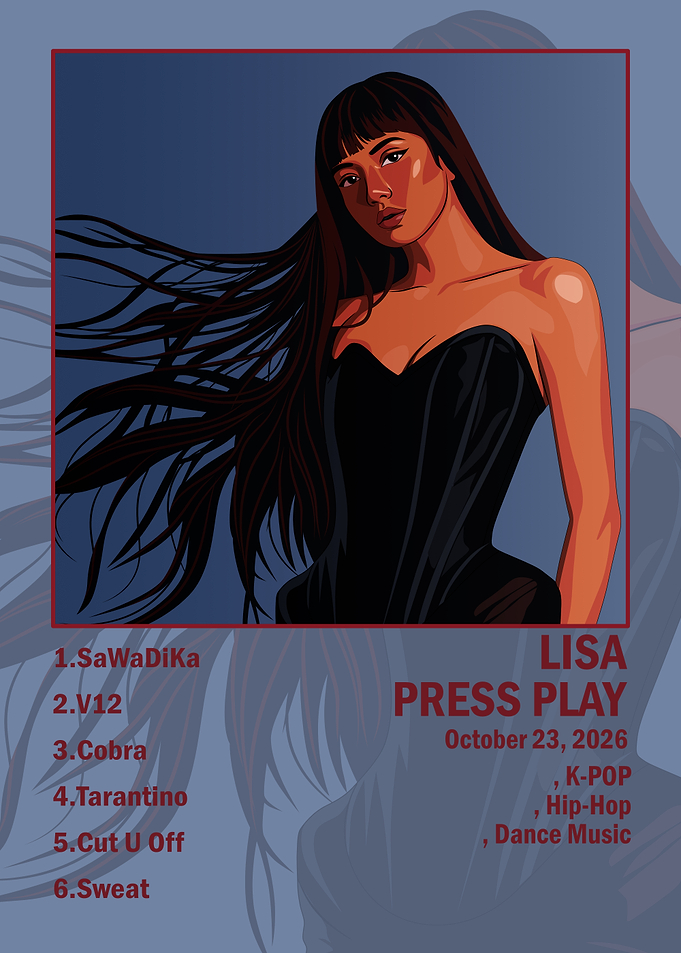 Lisa Press Play Album Art Poster