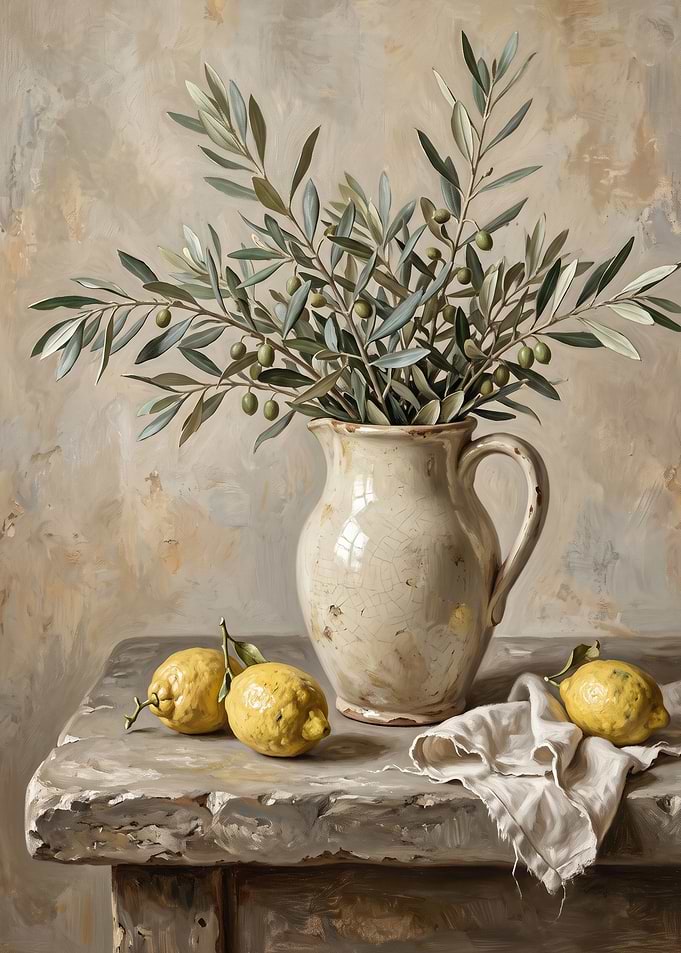 Still Life with Lemons and Olives