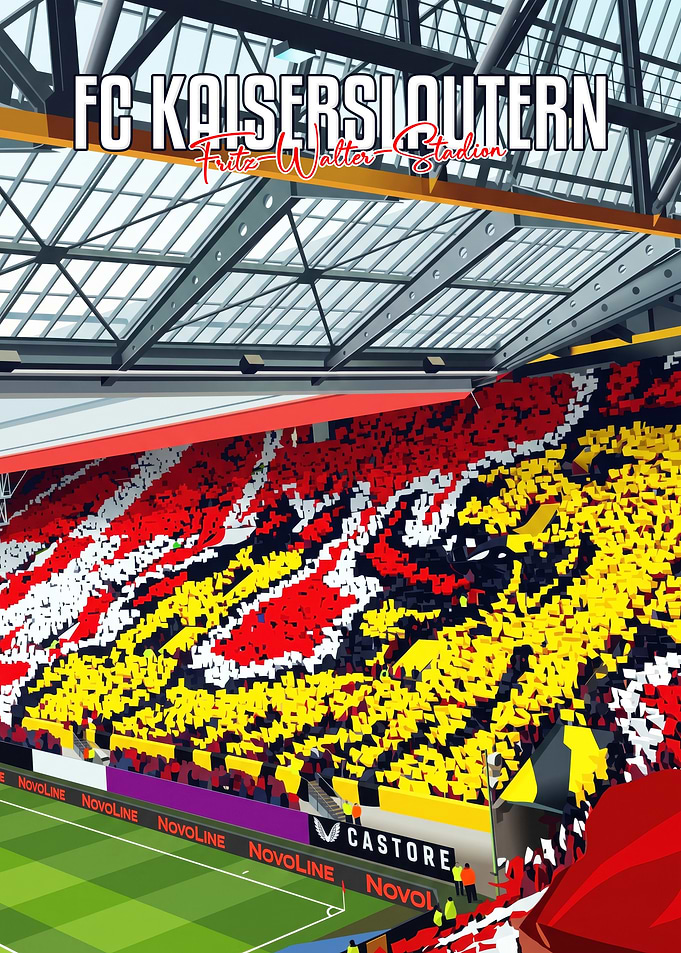 FC Kaiserslautern Fritz-Walter-Stadion Fan Art