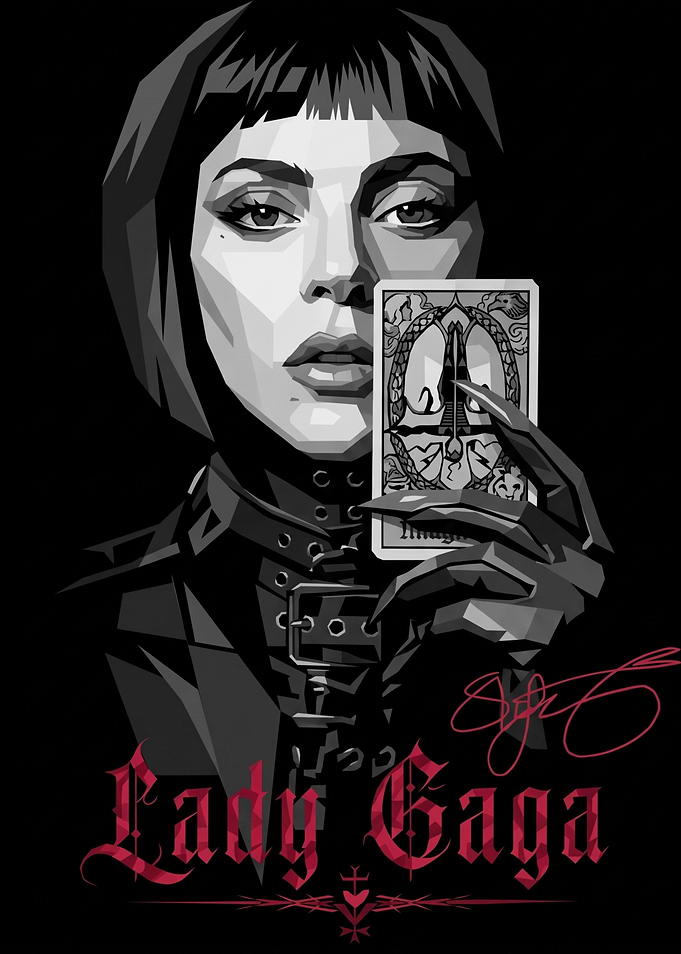 Lady Gaga Pop Art Portrait