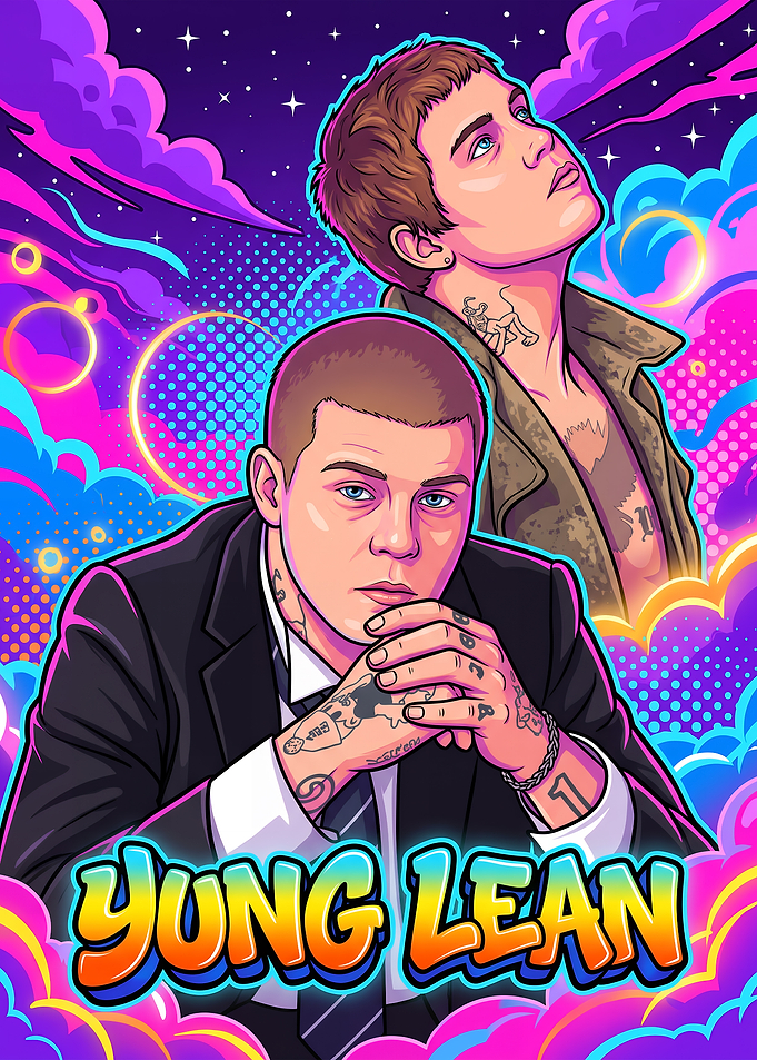 Yung Lean Pop Art Portrait