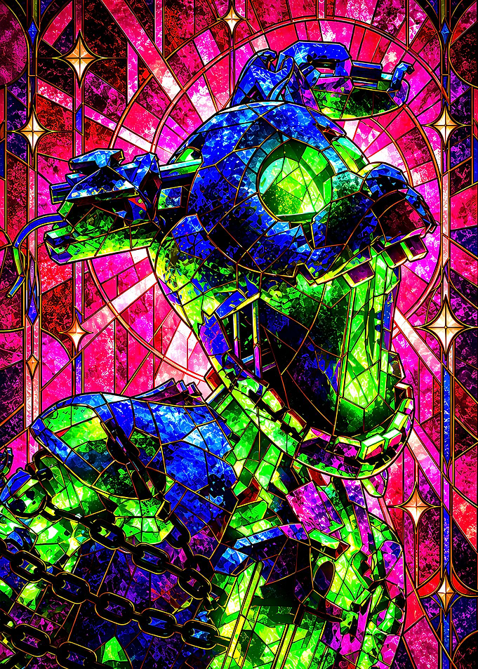 Stained Glass Springtrap FNAF Art
