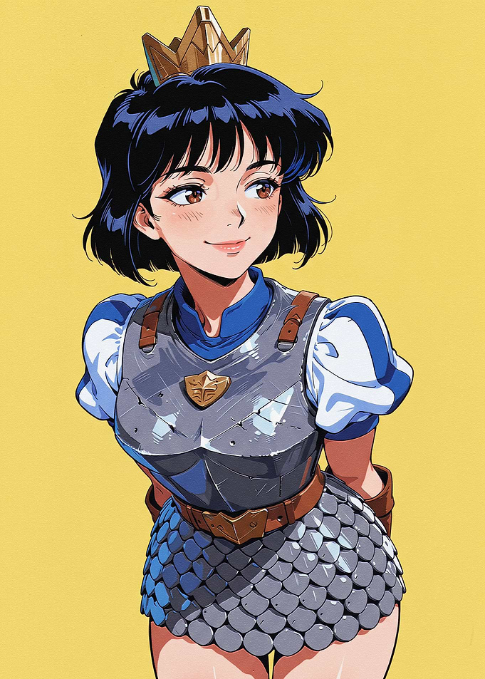 Anime Princess Knight in Armor