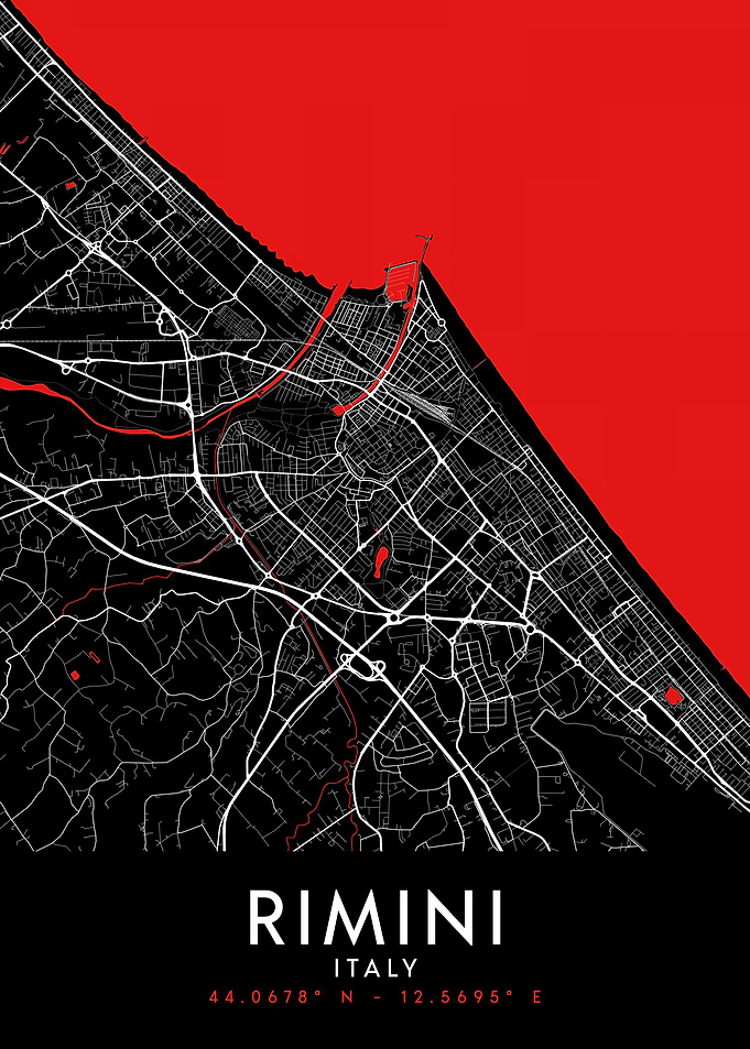Rimini Dark Map
