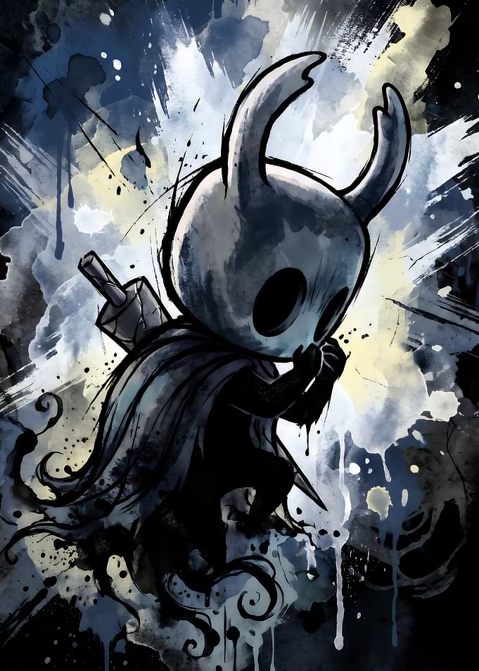 Hollow Knight Watercolor Style