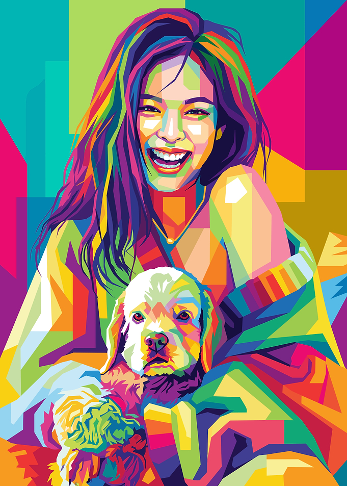 Jennie Kim Pop Art Portrait