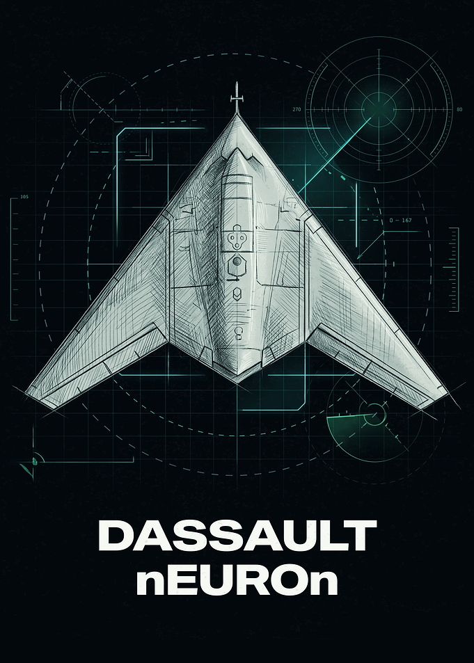 Dassault nEUROn Stealth Drone Blueprint