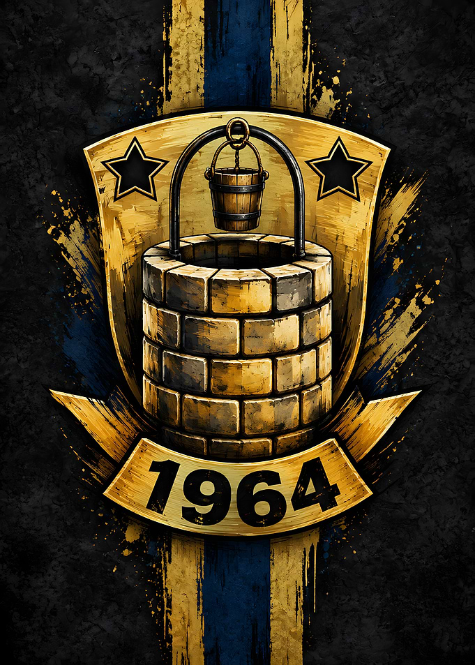 Vintage Wishing Well Emblem 1964