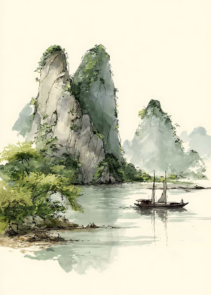 Traditional Chinese Landscape Painting