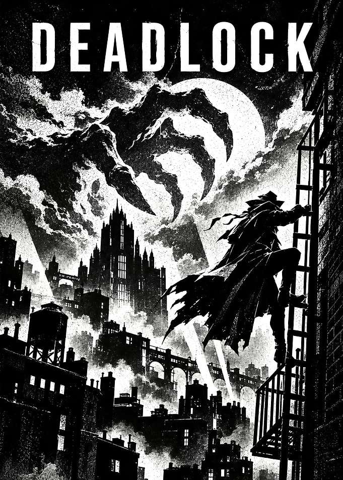 Deadlock Noir Cityscape Poster