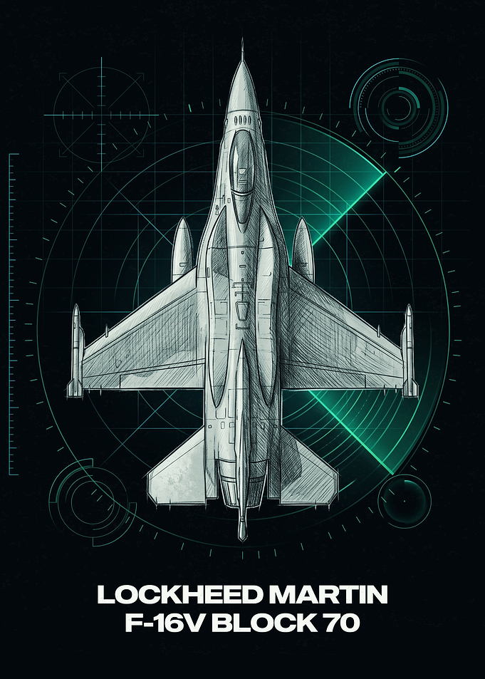 Lockheed Martin F-16V Block 70 Blueprint