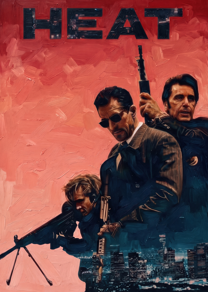 Heat Movie Poster Oil Painting