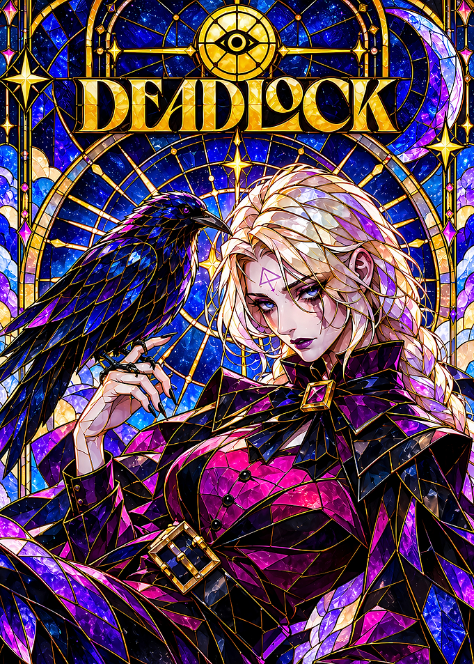 Deadlock Stained Glass Character Art
