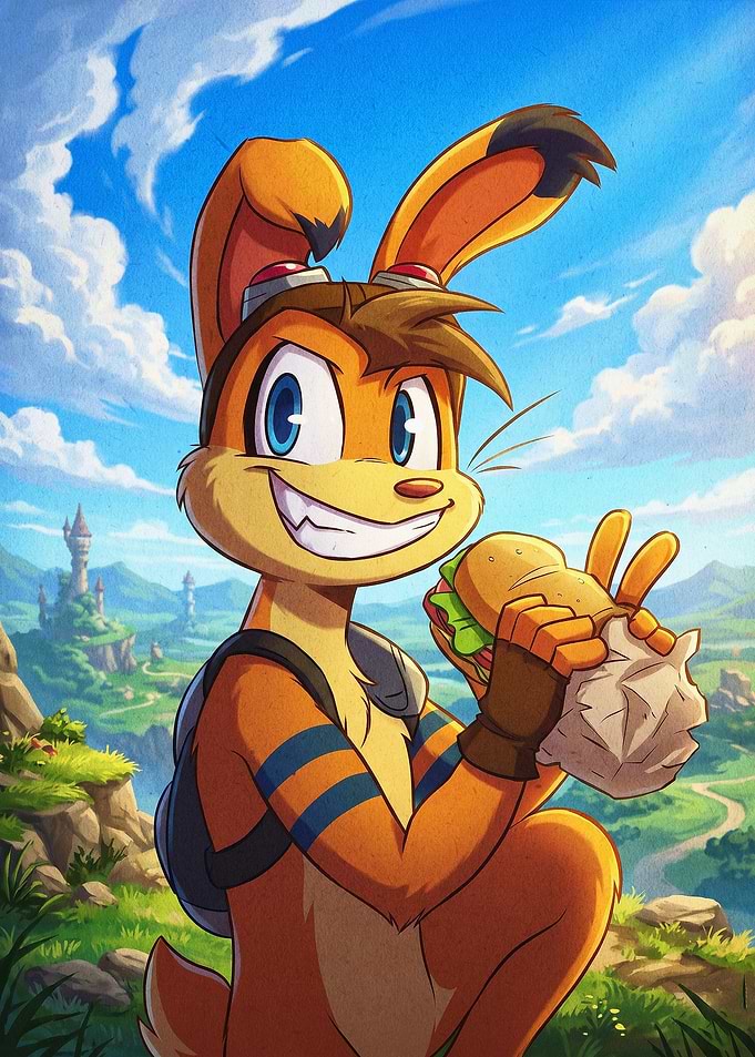 Bunny Hero Adventure Fantasy Art