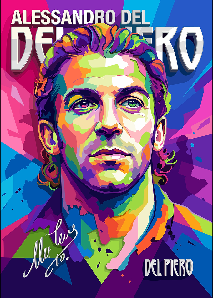 Alessandro Del Piero Pop Art Portrait