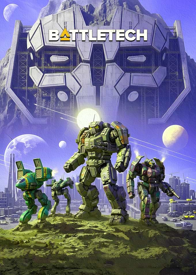 BattleTech Game Poster with Mechs