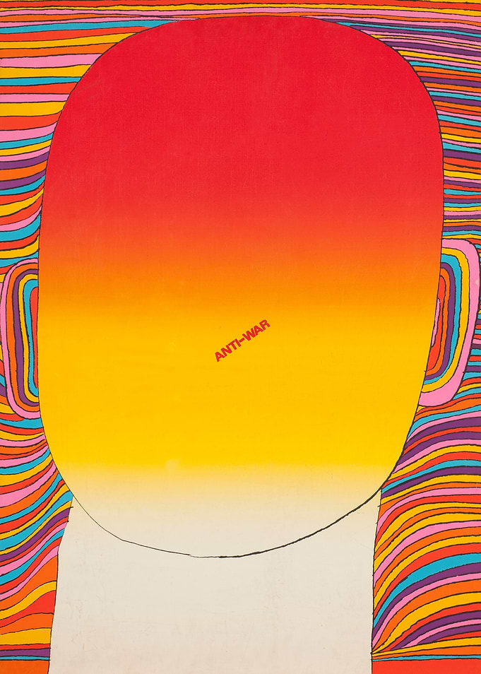 Psychedelic Anti-War Minimalist Poster