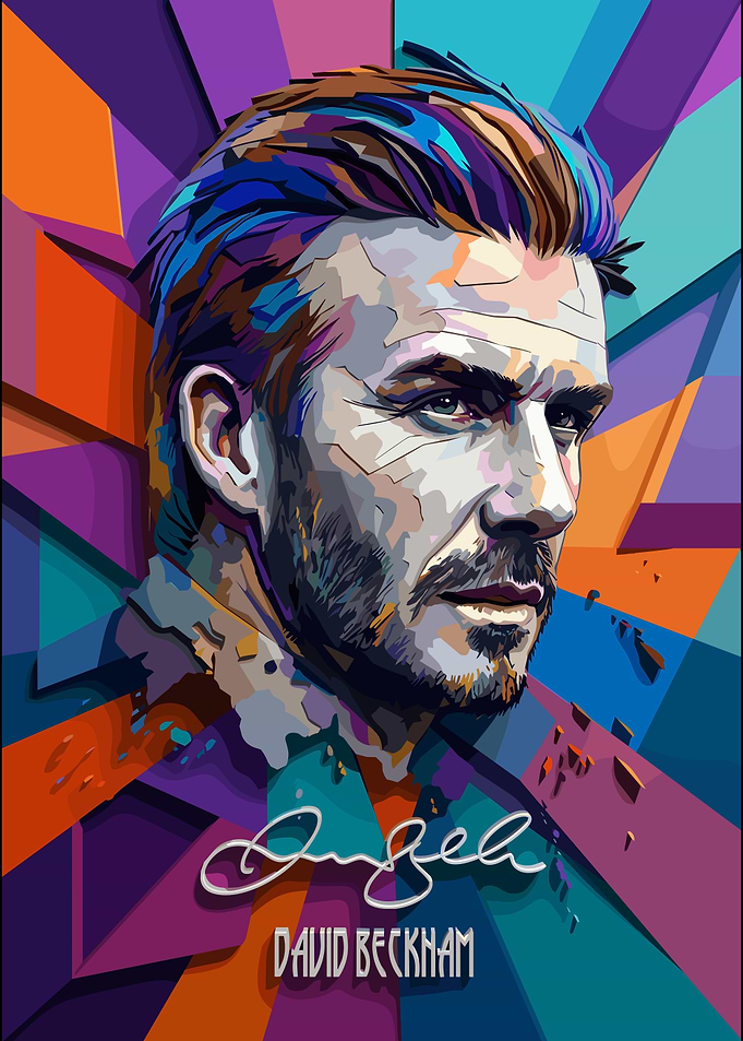 David Beckham Pop Art Portrait