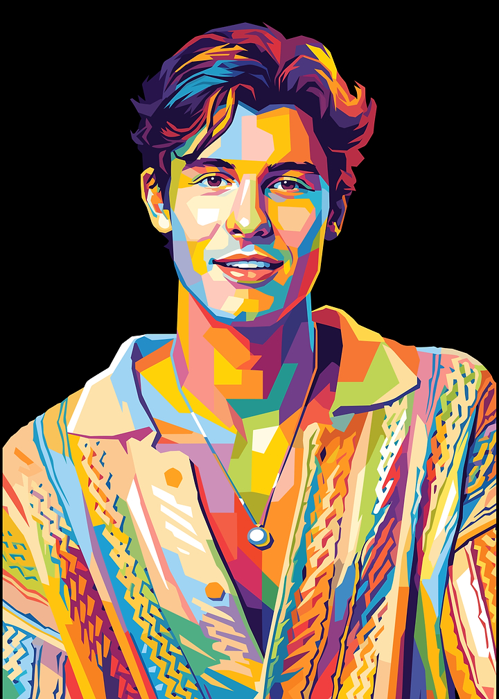 Shawn Mendes Pop Art Portrait